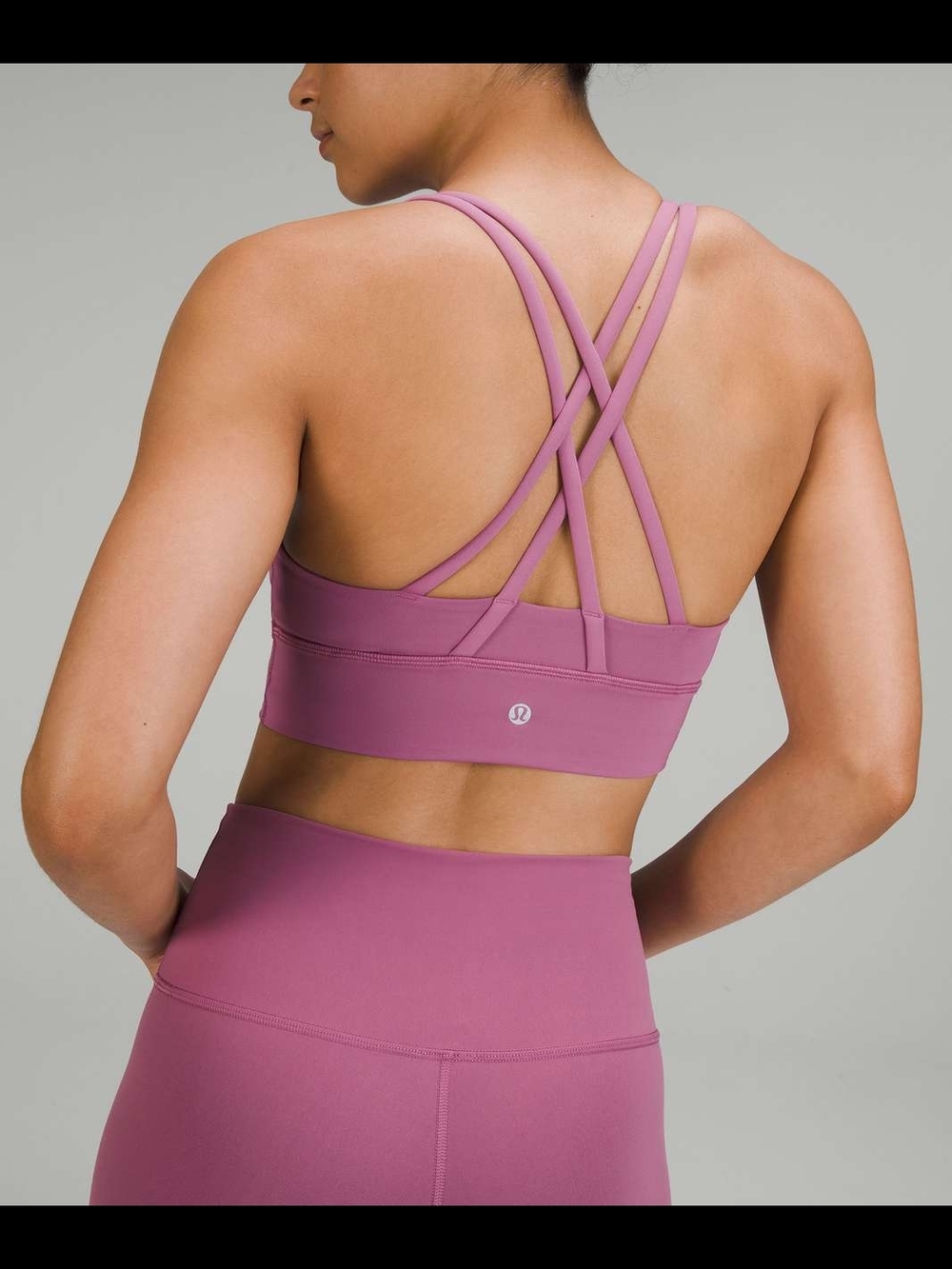 lululemon athletica Velvet Dust Cross-Back Flow Sports Bra